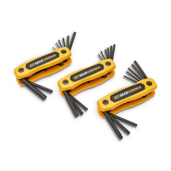 GEARWRENCH Folding Hex Key Set SAE/Metric/Torx 25pc, large image number 4