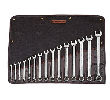 Wright Tool 15 pc. Full Polish Combination Wrench Set, large image number 0