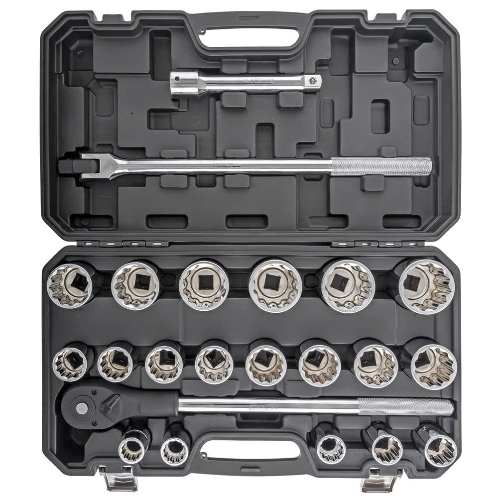 Sunex 3/4 Inch Drive SAE 12-Point Socket Set 22 Pieces, large image number 1