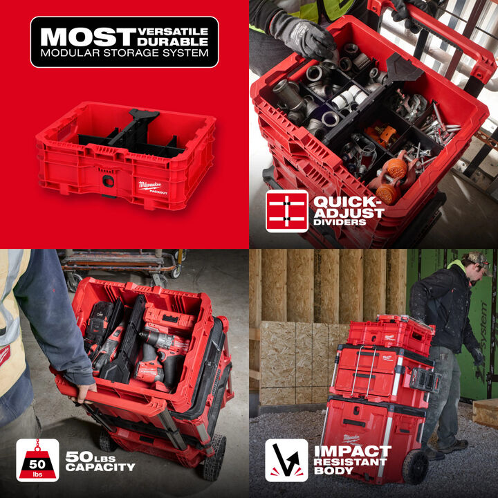 Milwaukee PACKOUT Low-Profile Crate, large image number 1