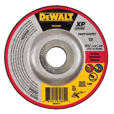 DEWALT 4 1/2in XP Steel Ceramic Abrasive Cut-Off Wheel