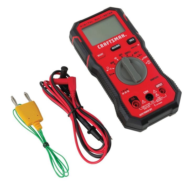 CRAFTSMAN Automotive Digital Multimeter 600V TRMS, large image number 2