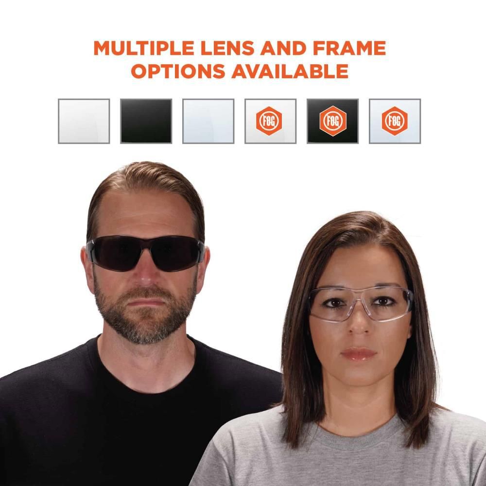 Ergodyne Safety Glasses Anti Fog Clear Lens Frameless, large image number 6