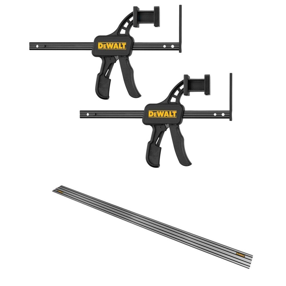 DEWALT 102 Inch TrackSaw Track & TrackSaw Track Clamps - 2/Pack Bundle, large image number 1
