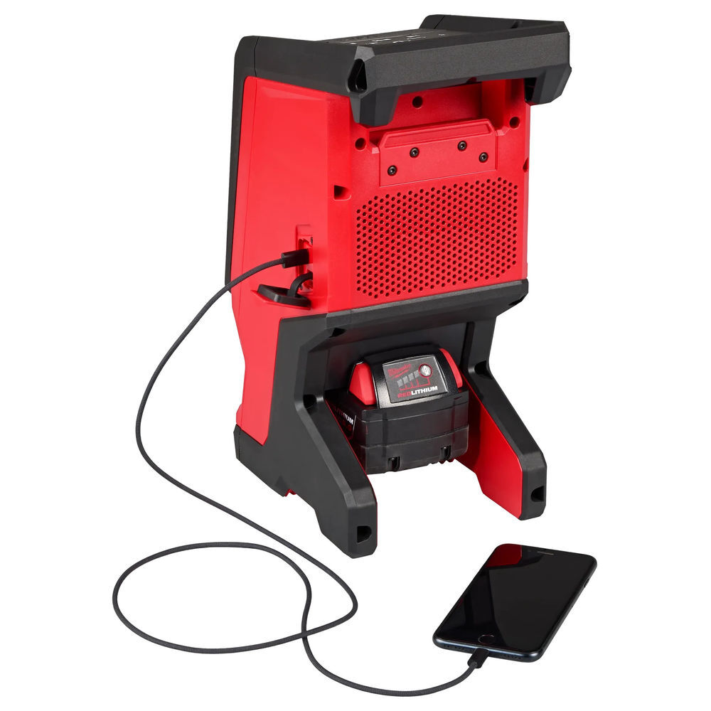 Milwaukee M18 Battery Powered Bluetooth Jobsite Speaker, 2 Pack (Bare Tool), large image number 3