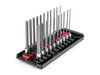 Tekton 1/4 Inch Long Hex Bit Socket Set with Rails and Tray, 21 Pieces, small image number 2