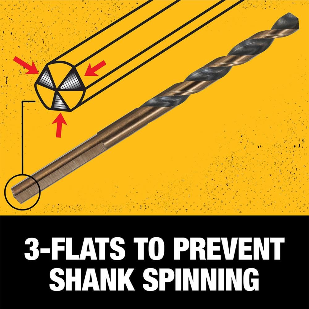DEWALT 1/2-in x 12-in Black Oxide Drill Bit, large image number 6