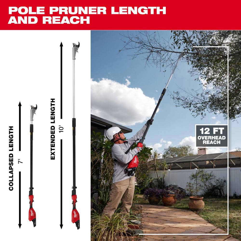 Milwaukee M18 Brushless Telescoping Pole Pruning Shears Kit 300821