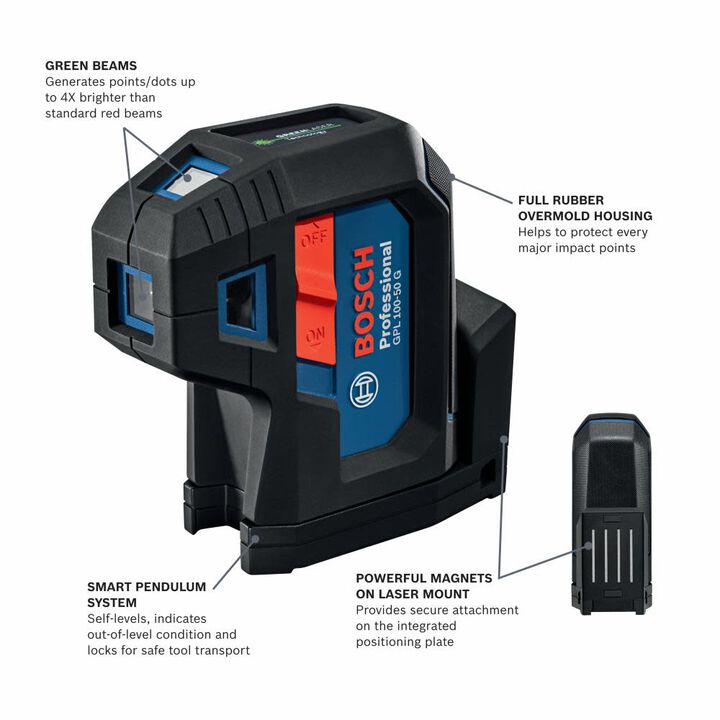Bosch Promotional Bosch Green Beam Five Point Self Leveling Alignment Laser, large image number 1