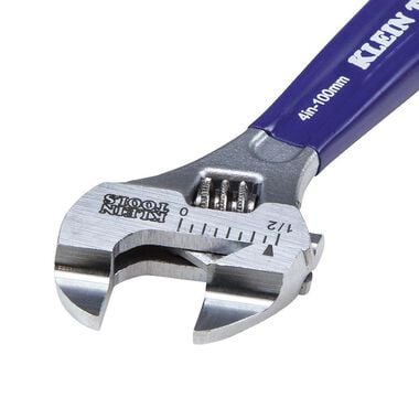 Klein Tools Slim-Jaw Adjustable Wrench 4in, large image number 5