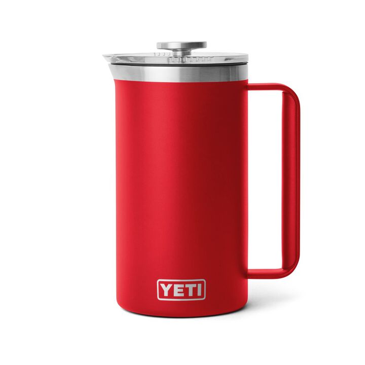 Yeti 34 Oz Rambler French Press with Twist-to-Lock Lid Rescue Red