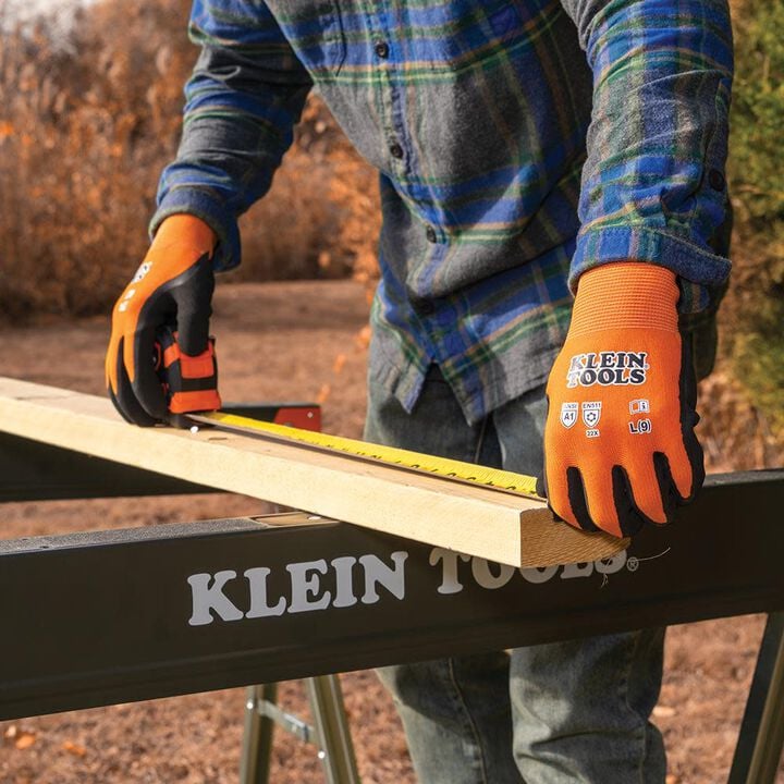 Klein Tools Winter Knit Dip Gloves, Cut A1, L, large image number 9