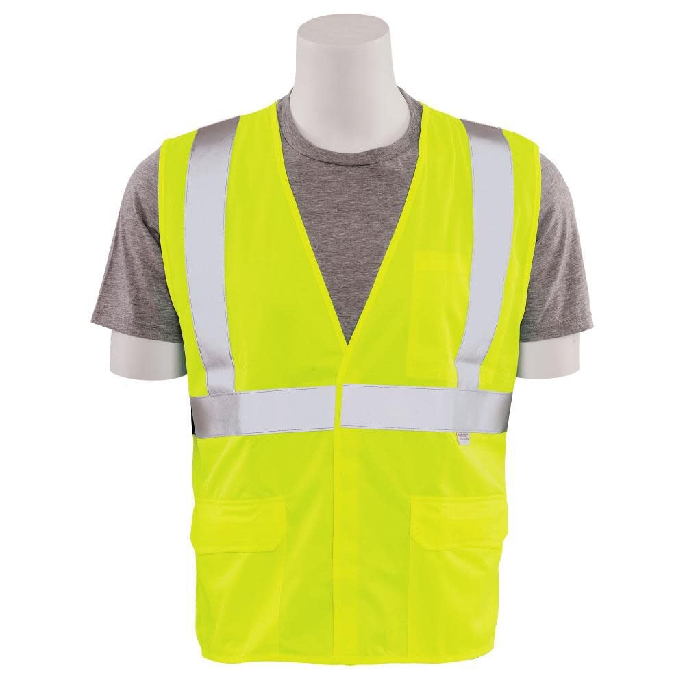 ERB Flame Resistant Lime Class 2 Vest – Size XL – 61362