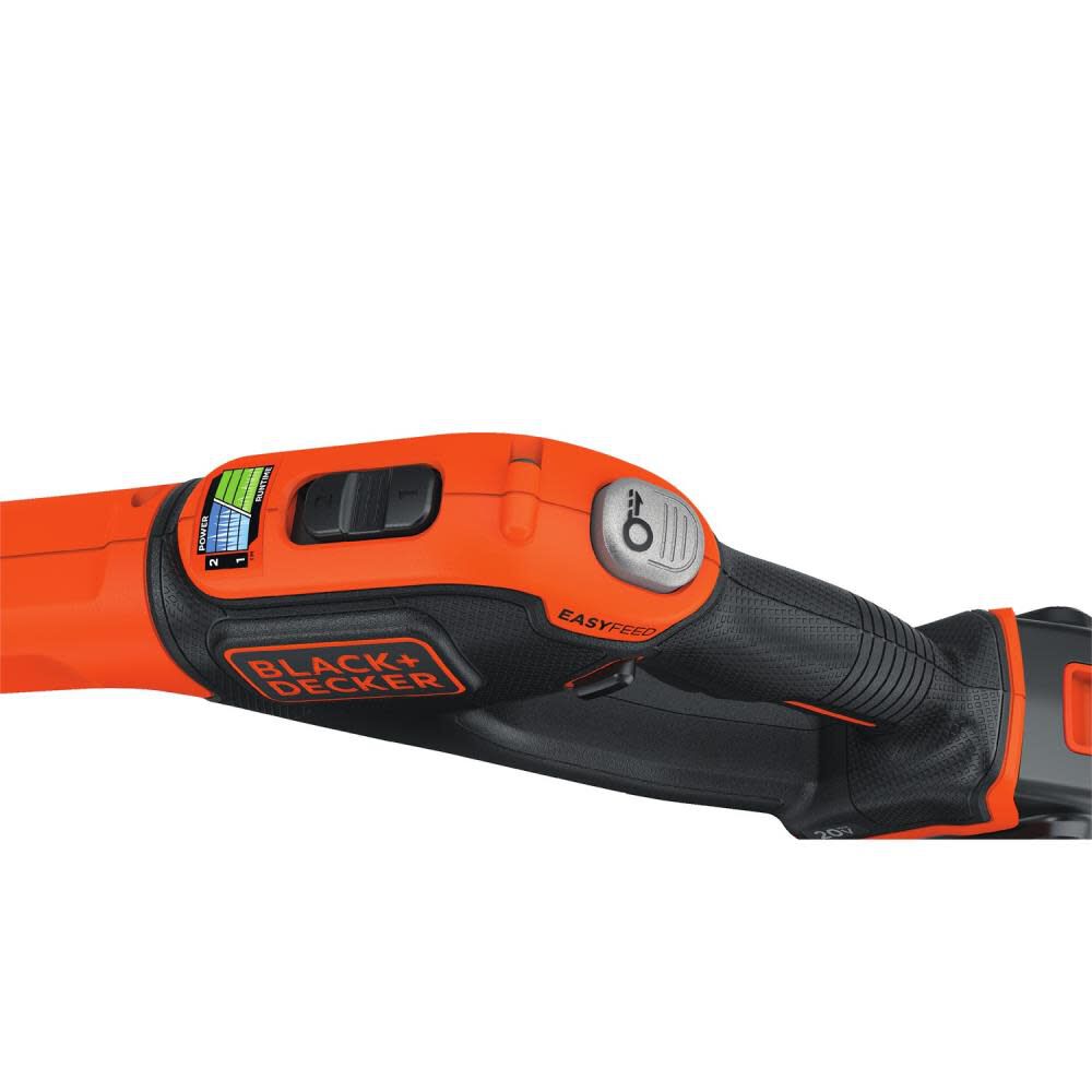 Black and Decker EASYFEED 20V MAX 12in Straight Cordless String