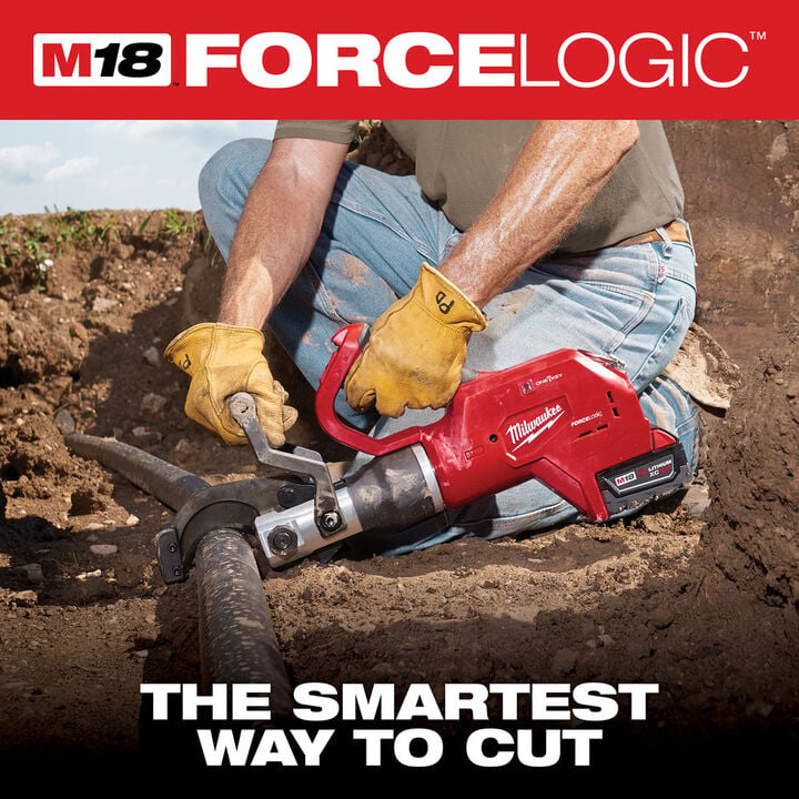 Milwaukee M18 FORCE LOGIC 3 Inch Underground Cable Cutter & M18 REDLITHIUM XC 18V 5Ah Battery Bundle, large image number 3