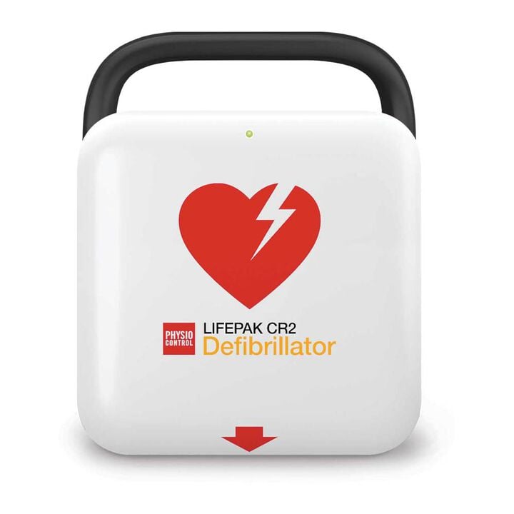 Aero Healthcare LIFEPAK CR2 Cellular Defibrillator, Fully Automatic, English-Spanish with Handle