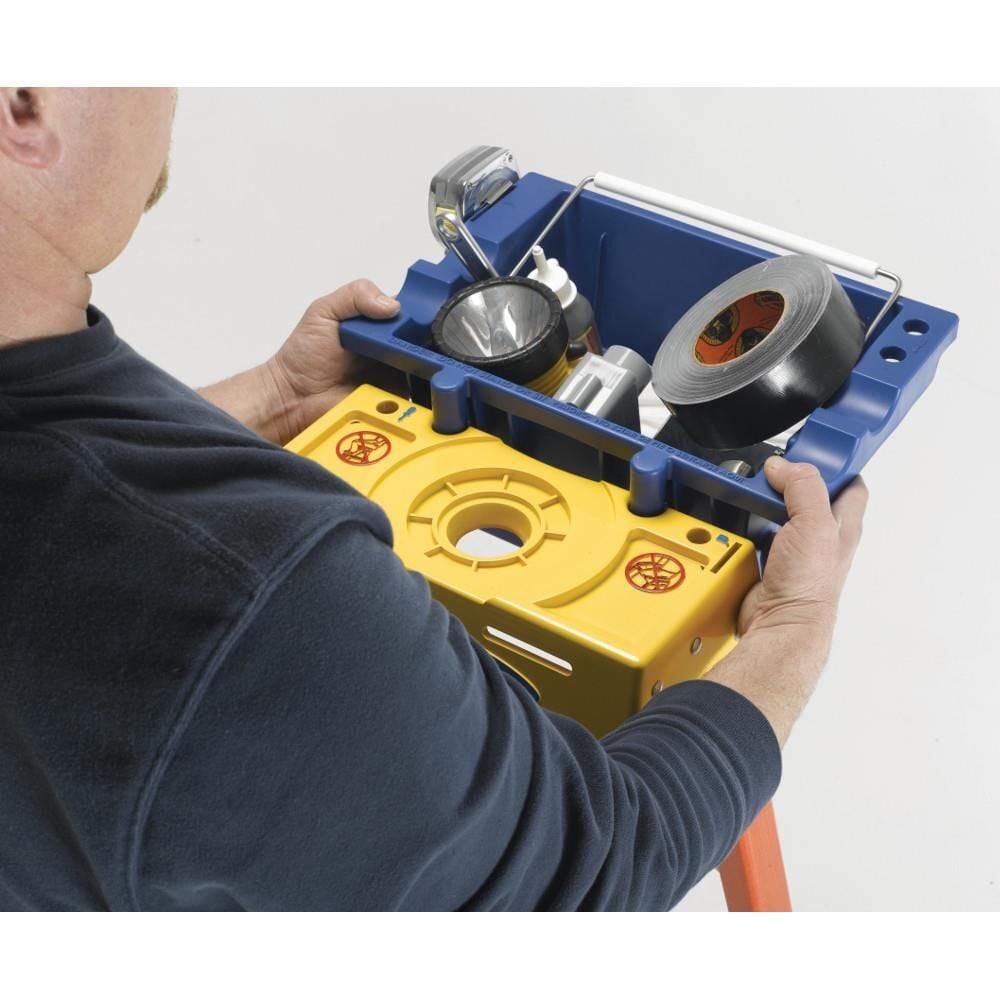 Werner Job Bucket for Select Stepladders Increases Storage Space On Top Of Stepladder., large image number 2