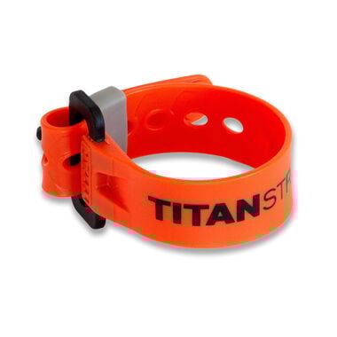 Titan Straps 6 Inch Fire Polyurethane Mini Strap with Nylon Buckle - 4 Pack