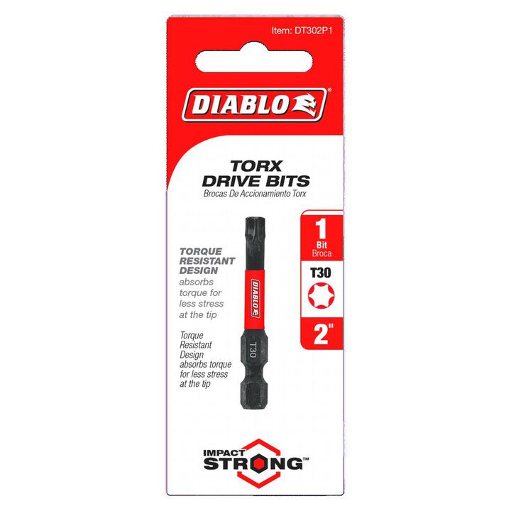 Diablo Tools 2 Inch #30 Torx Drive Bit, large image number 1