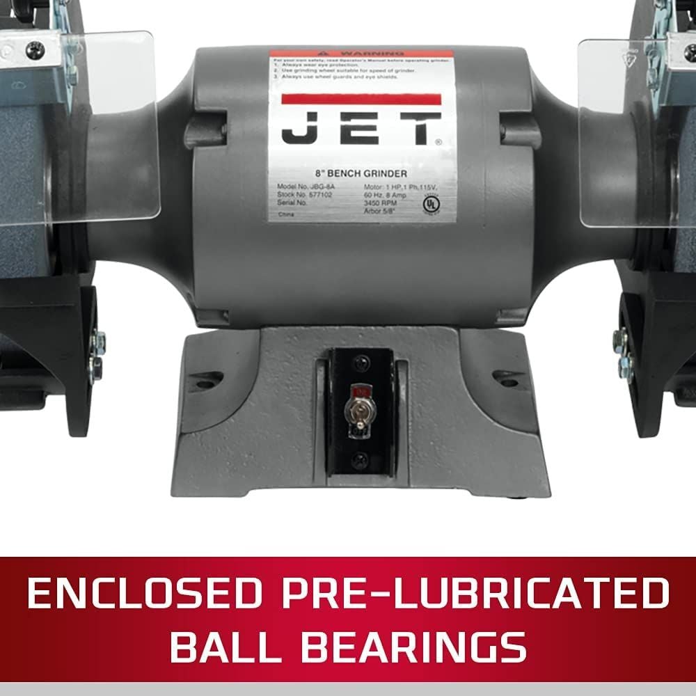 JET 8in Shop Bench Grinder with Stand, large image number 2