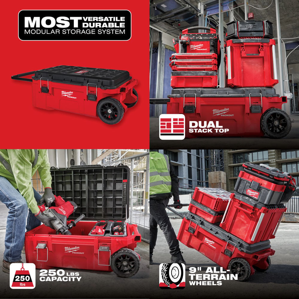 Milwaukee PACKOUT Rolling Tool Chest, large image number 6