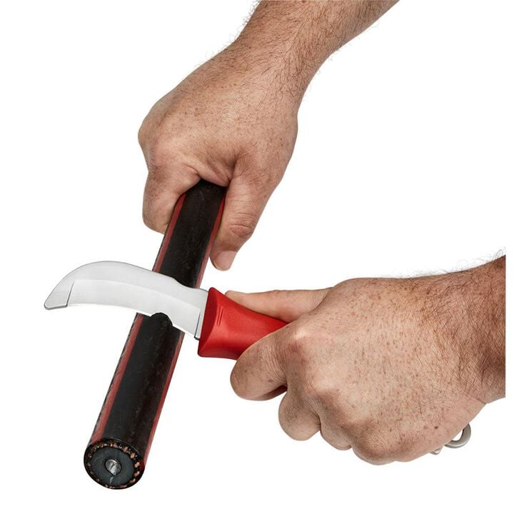 Milwaukee Linemans Blunt Tip Hawkbill Knife with STICKWORK 3-in-1 Ring, large image number 6