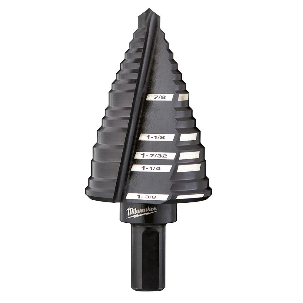 Milwaukee #12 Step Drill Bit 7/8 in. to 1-3/8 in. 48-89-9212 - Acme Tools