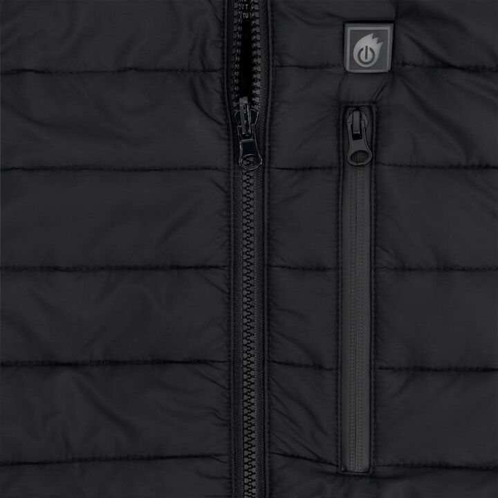 DEWALT Mens Heated Puffer Vest, Black, 3X, large image number 4