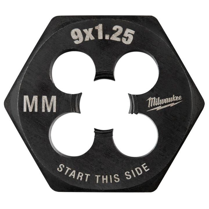 Milwaukee M9-1.25 mm 1-Inch Hex Threading Die, large image number 0