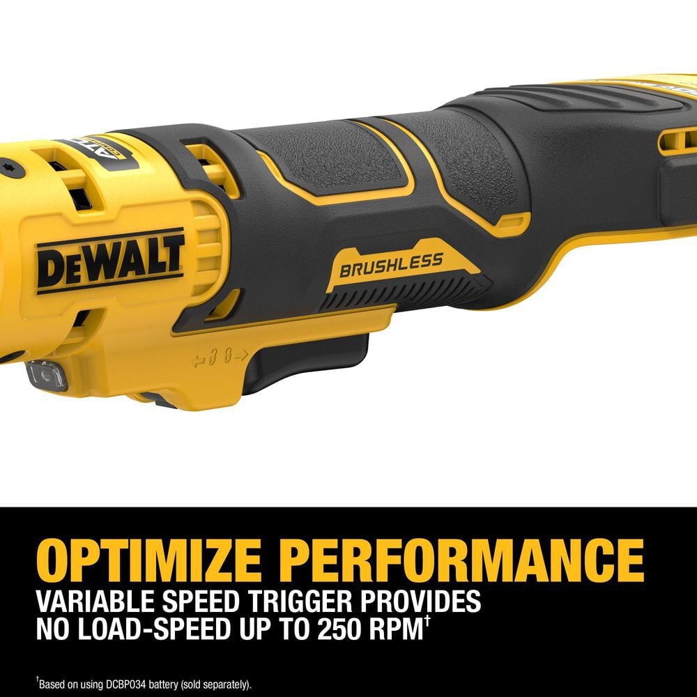 DEWALT 20V MAX ATOMIC 3/8 Inch Extended Reach Ratchet (Bare Tool), large image number 4