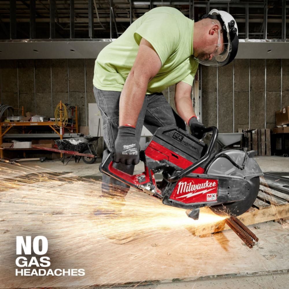 Milwaukee MX FUEL 14inch Cut Off Saw Kit with 2 Batteries MXF314