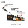 Stihl RMA 510 V 21 in Lawn Mower with AP300S Battery & AL300 Charger, small
