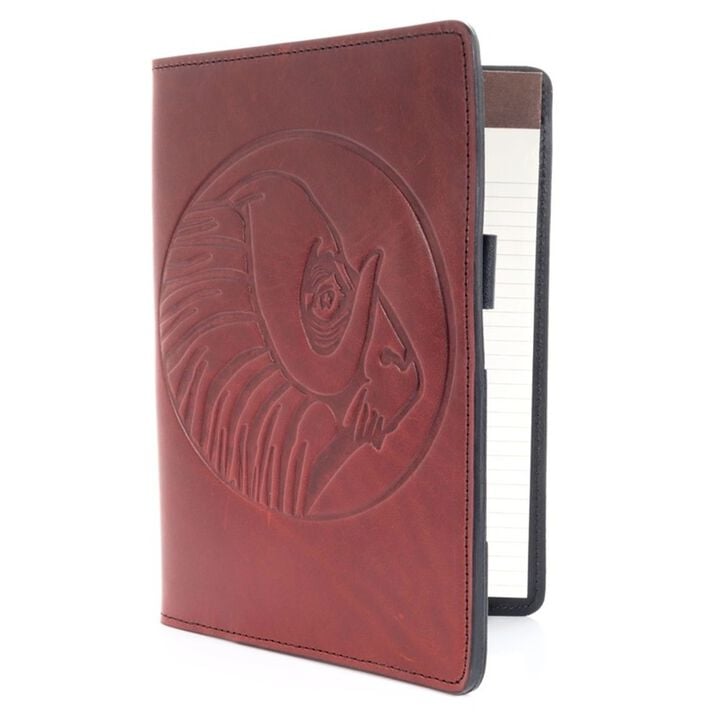 Occidental Leather Compact Portfolio Oxy Red