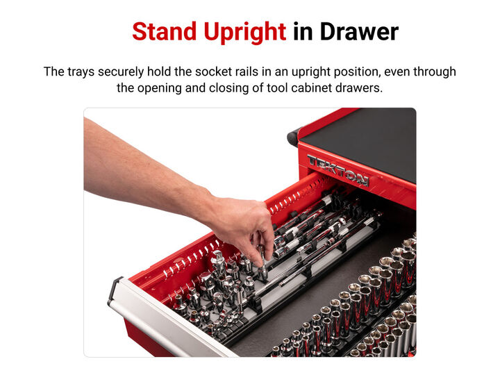 Tekton 1/4 3/8 1/2 Inch Extension and Accessory Set Rails 27 Piece, large image number 4