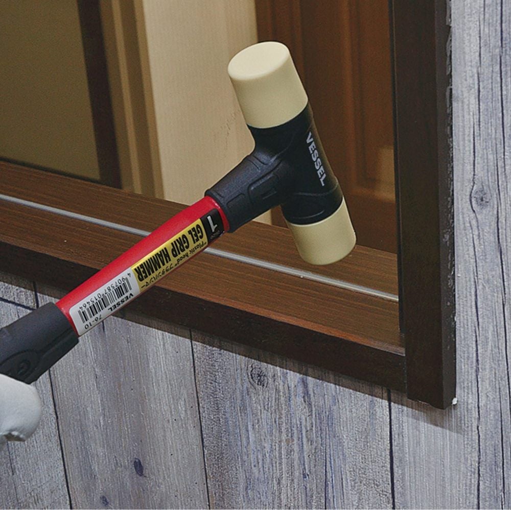 VESSEL Gel Grip Dual-Face Mallet with Rubber and Plastic Heads, large image number 6