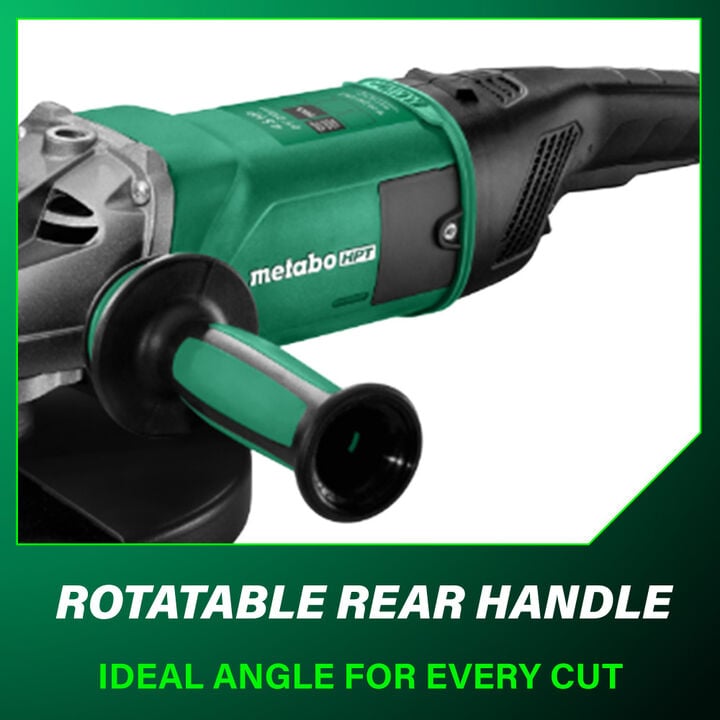 Metabo HPT Pro Series W 24-230 MVT 9 Inch Angle Grinder, large image number 8