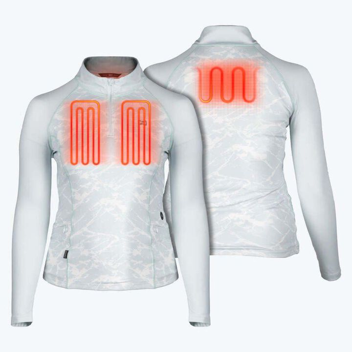 Mobile Warming 7.4V Proton 2.0 Baselayer Heated Shirt Kit Womens Ice Blue Small