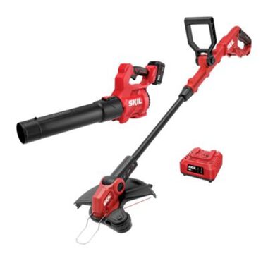 SKIL 20V 12 Inch String Trimmer and 420 CFM Leaf Blower Combo Kit