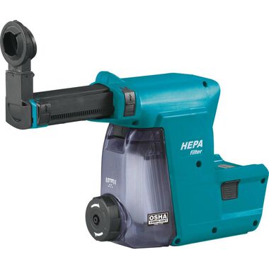 Makita Dust Extractor Attachment with HEPA Filter Cleaning Mechanism