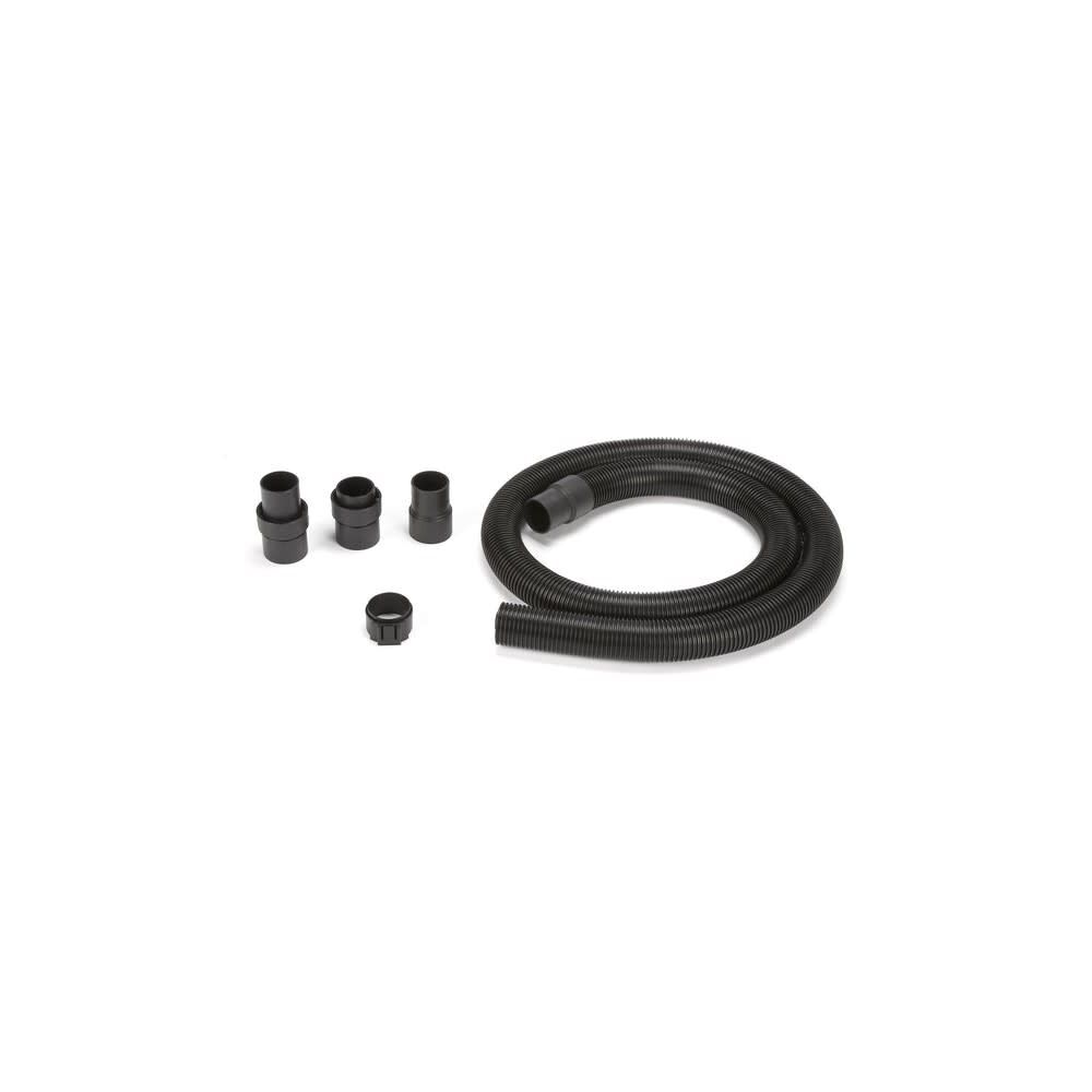 Stretch Central Vacuum Hose - 6ft To 30ft Black Hose With Swivel Grip & Cuff For Fit-All Systems