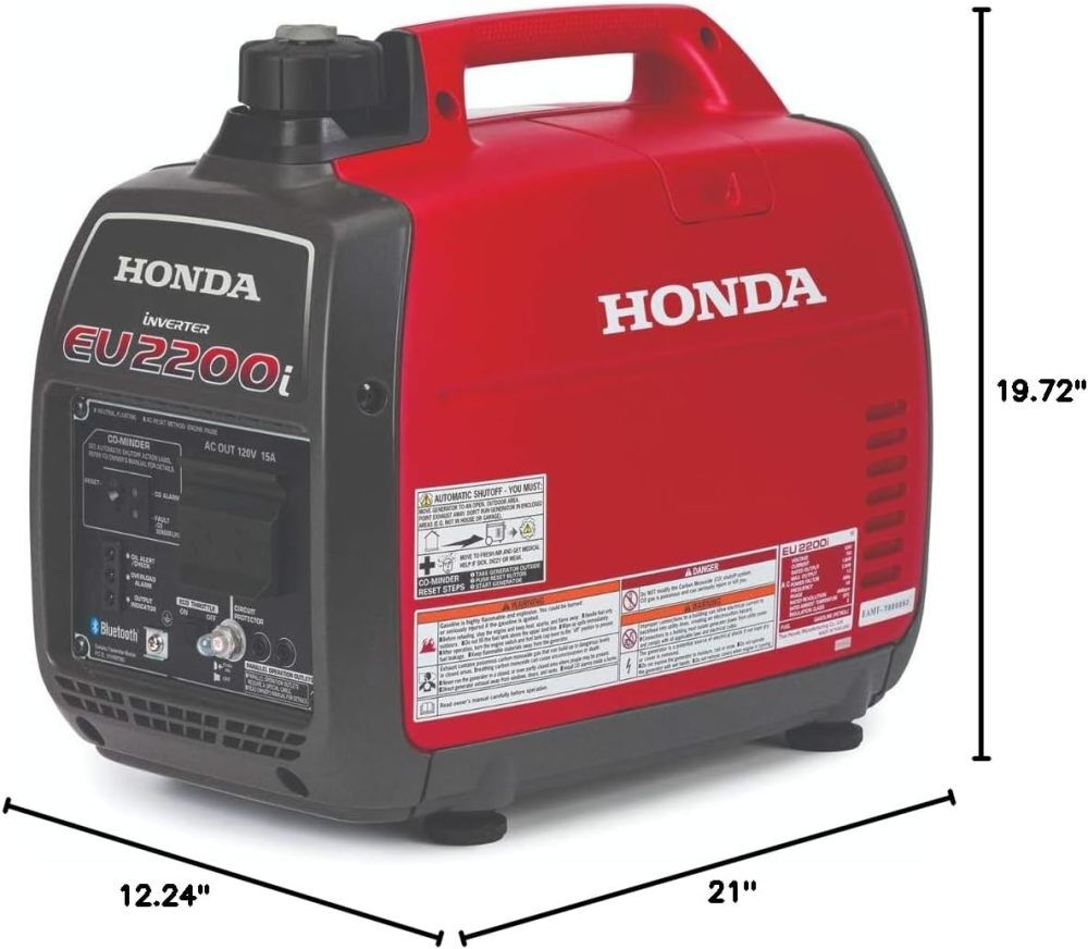Honda 2,200 Watt Gas Powered 49-State Portable Inverter Generator with CO-Minder, large image number 6
