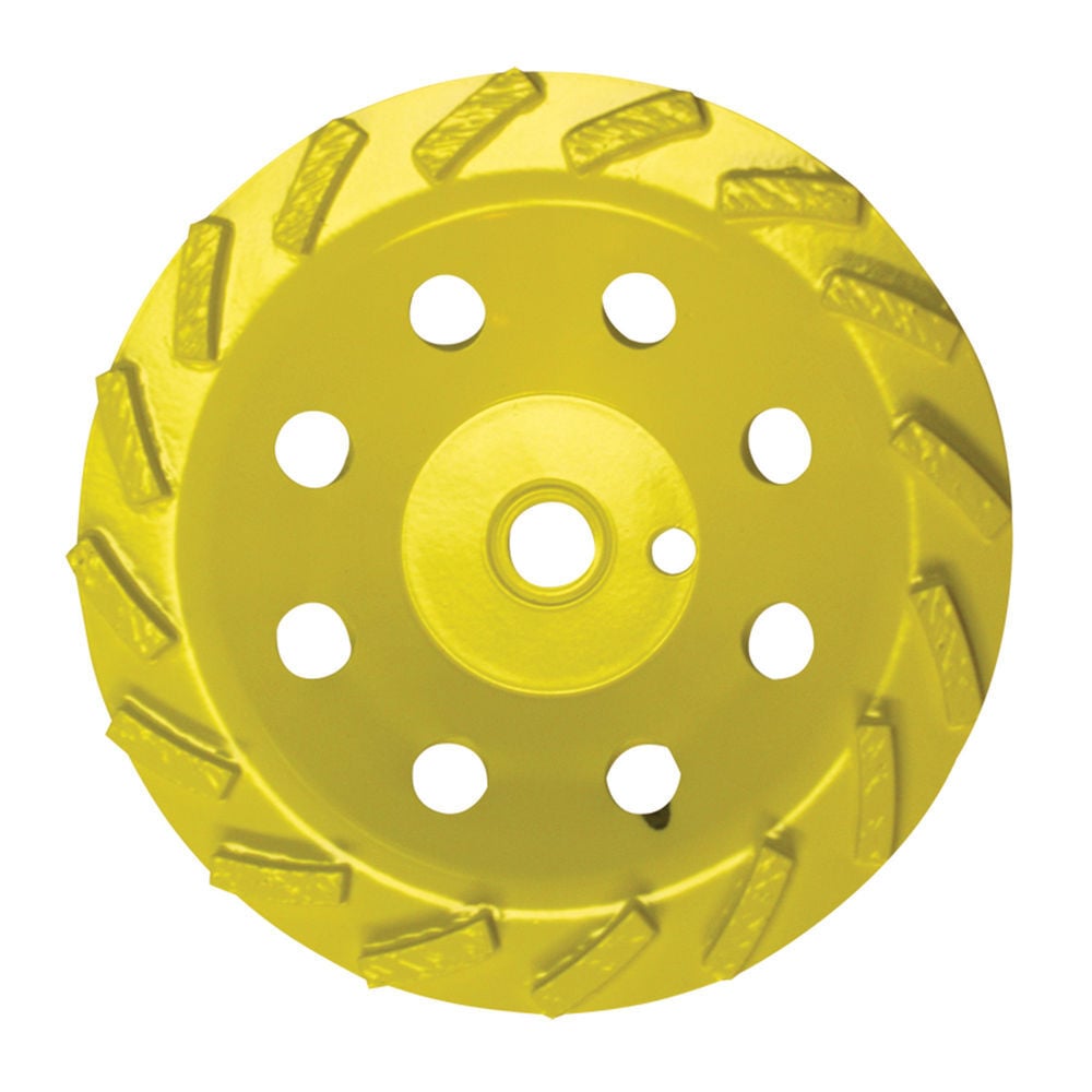 Edco 7 Inch Single Row Segmented Rim Diamond Cup Wheel for Concrete, large image number 1