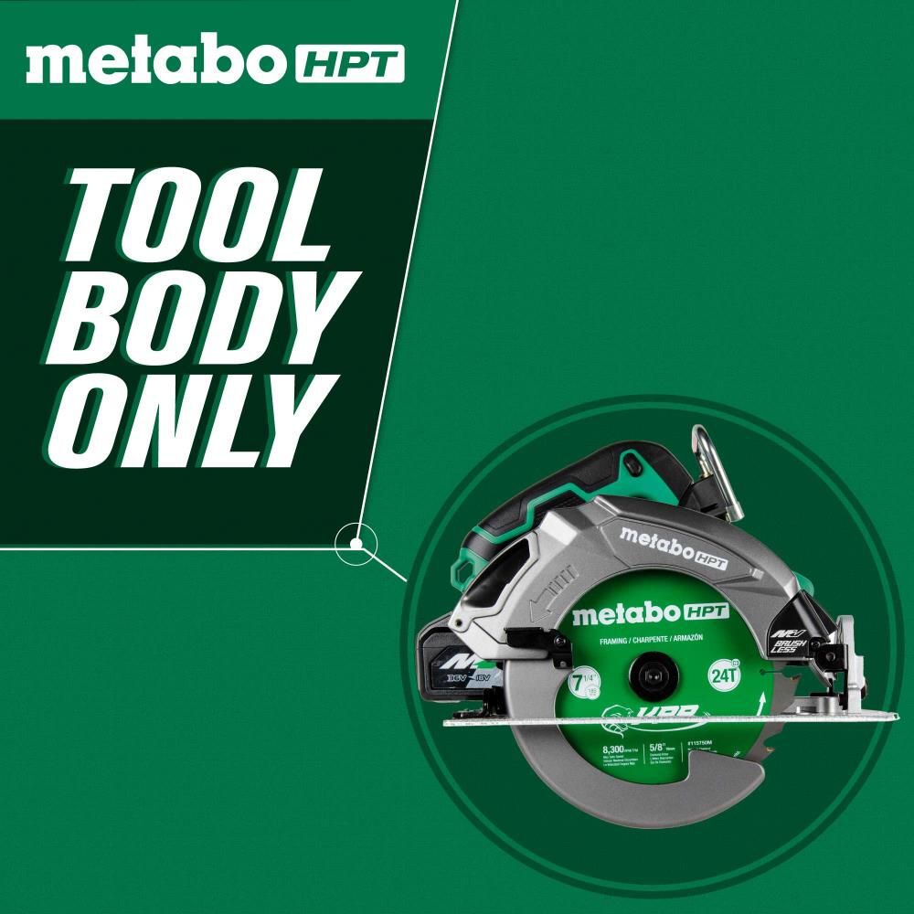 Metabo HPT 36V MultiVolt 7-1/4 Inch Circular Saw with Torque Boost Technology (Bare Tool), large image number 3