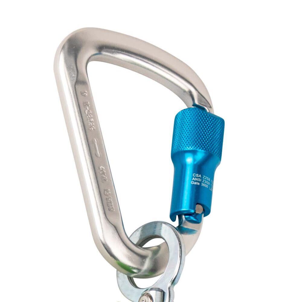 Safewaze Latitude 6 Ft. Single Web SRL-P: Alu Carabiner, Snap Hook, large image number 2