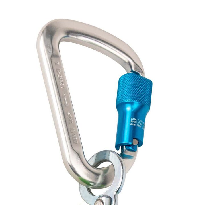 Safewaze Latitude 6 Ft. Single Web SRL-P: Alu Carabiner, Snap Hook, large image number 1