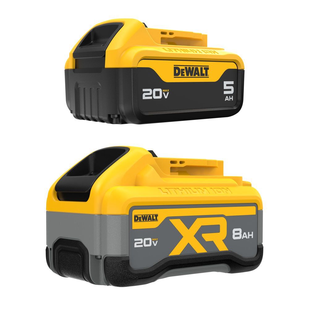 DEWALT 20V MAX* Lithium-Ion 8 Ah & 5 Ah Battery Pack - DCB258-2