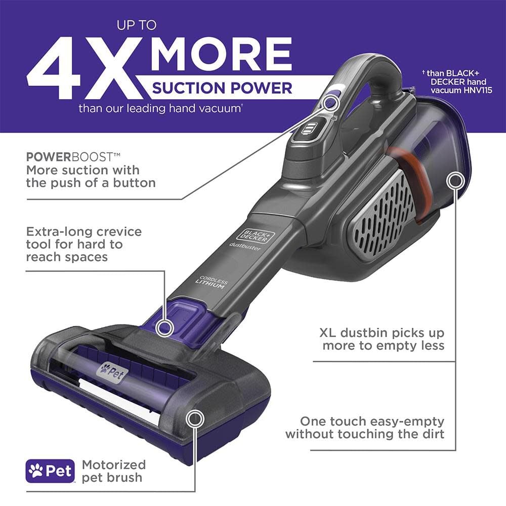 Black and Decker 20V MAX Pet AdvancedClean+ Dustbuster Kit, large image number 2
