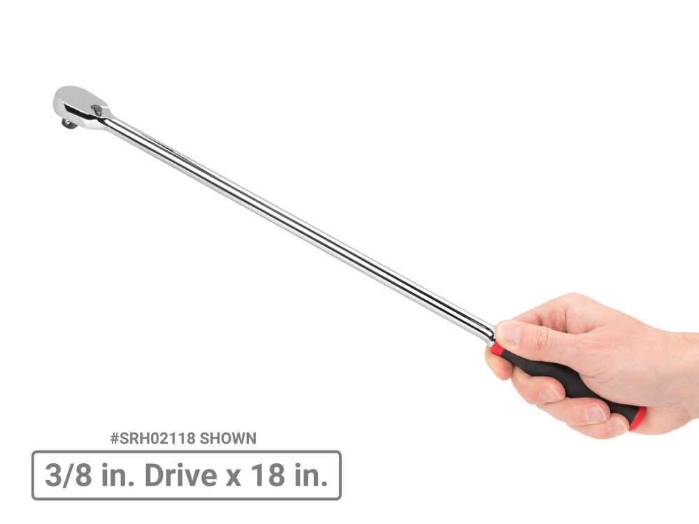 Tekton 3/8, 1/2 Inch Non-QR Comfort Grip Extra-Long Ratchet Set, 2 Pieces, large image number 7