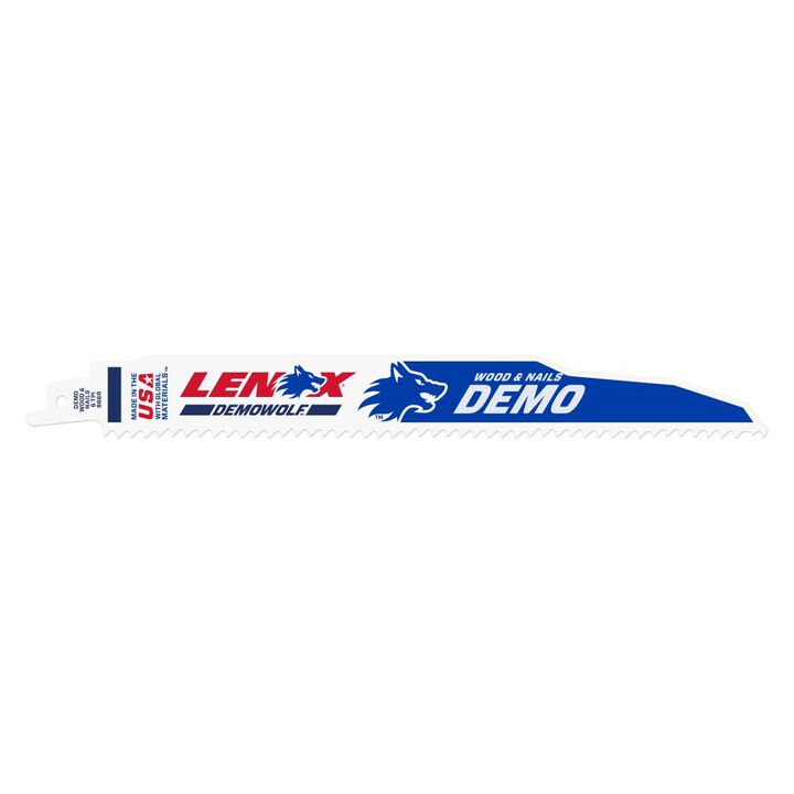 Lenox DemoWolf Reciprocating Saw Blade Bi-Metal, 9 Inch, 6 TPI, 5 Pieces, large image number 7