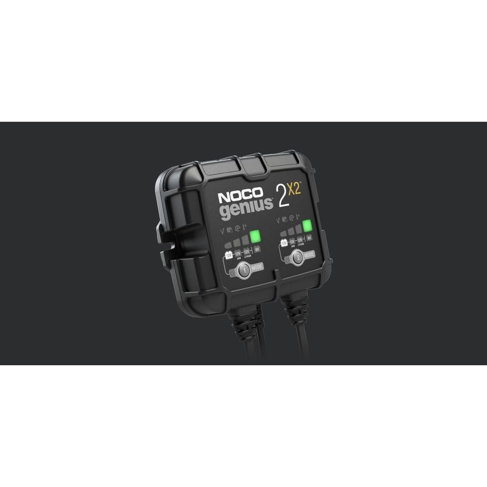 Noco 6V/12V 4A Multi-Voltage 2-Bank Smart Battery Charger, large image number 3